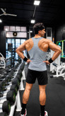 رکابی طوسی نقره ای ورزشی مردانه RZ SPORT مدل تنفسی | مناسب بدنسازی و باشگاه | کد 1300789