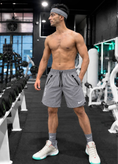 شلوارک ورزشی طوسی مردانه نایک AIR | سبک، جیب زیپدار | کد 005832